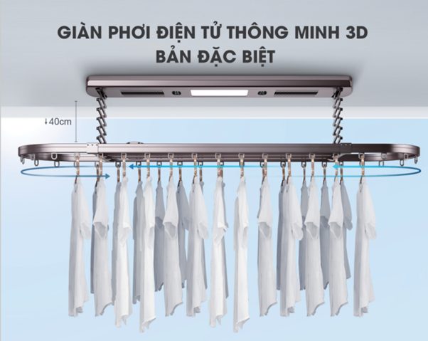 Giàn phơi điện tử thông minh tại Larano